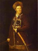 Aleksander Orlowski Self portrait in Cossacks dress
